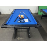 7 FT Modern Fold Away Pool - Billiard Table [BLUE]