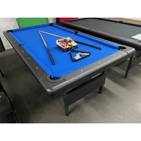 7 FT Modern Fold Away Pool - Billiard Table [BLUE]