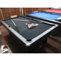 7 FT Modern Pool - Billiard Table [BLACK FELT]