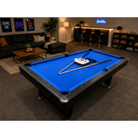 8 FT Modern Pool - Billiard Table | Table Tennis Top [BLUE FELT]