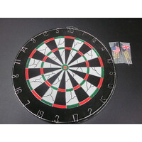 Dart Board with 6 Darts