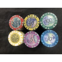 Chips set 500 AUSSI DOLLARS Poker Chipset Chips